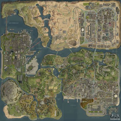 gta san andreas map mod|HD MAP .